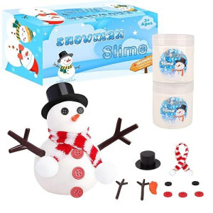 Do You Want To Build A Snowman,2 Pack Large-Capacity Slime Kit With Snowman Accessories,Build, Melt & Rebuild Fun,Desk Toy For Kids,Christmas Stocking Stuffer