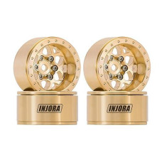 Injora 1.0 Brass Beadlock Wheel -4.7Mm Offset Rim For Trx4M Ascent18 Scx24 Fcx24 1/24 1/18 Rc Upgrade