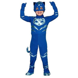 Spirit Halloween Toddler Catboy Pj Masks Costume | Officially Licensed Blue 2T