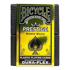 Bicycle Waterproof Plastic Playing Cards, Black, Standard Size