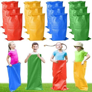 16Pcs Potato Sack Race Bags, Large Size Race Bags For Family Game, Outdoor Games Sack Race Bags For Adults And Kids,Bean Bag Game Set Outside Yard Games