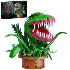 Audrey Ii Building Block Kit, Cannibal Flower Building Blocks Toys Compatible For Lego,Little Shop Of Horrors Cannibal With Openable Mouth Gift For Tv Fants Birthday Christmas Halloween(344Pcs)