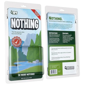 Raccoon Shenanigans Nothing Gift - Funny Gag Gift For Men Who Want Nothing Or Have Everything - Hilarious White Elephant Gift Of Nothing - Christmas Stocking Stuffer Useless Box