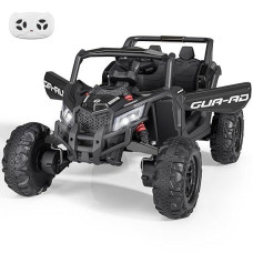 Ride On Toys For Kids 4-8, 2 Seater Utv With Remote Control, Electric Vehicles With Horn, 3 Speeds, Led Lights, Mp3 Player, Open Doors, Safety Belt (Pink)