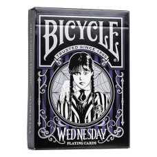 Bicycle Wednesday Addams Playing Cards - Black Deck