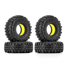 Injora 1.0 Silicone Rubber Inserts And S5 Rock Crawling Tires For Trx4M Scx24 1/18 1/24 Rc Crawler Car Upgrade