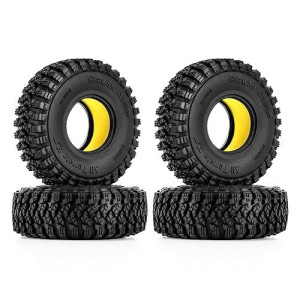 Injora 1.0 Silicone Rubber Inserts And S5 All Terrain Crawler Tires For Trx4M Scx24 1/18 1/24 Rc Crawler Car Upgrade