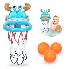 Bath Toys For 1 2 3 Year Old Girls Boys Gifts, Bathtub Shooting Game & Fun Basketball Hoop, Early Educational Toddlers Baby Toys Birthday Present For Girls Boys Baby - Christmas Xmas Gifts For Kids