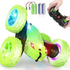 Orrente Remote Control Car, Rc Cars Toys, 2.4Ghz 4Wd Fast Rc Car Kids Toys Double Sided 360° Rotating Monster Truck Toys For Girls Rc Truck Toy Cars For Boys