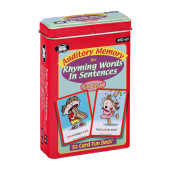 Super Duper Publications Auditory Memory for Rhyming Words in Sentences Fun Deck Phonemic Awareness and Listening Skills Flash cards Educational Learning Materials for children