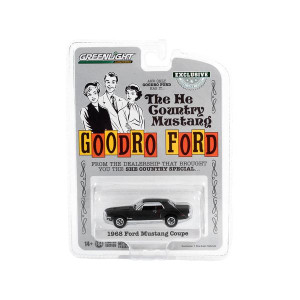 1967 Ford Mustang Stealth Matt Black He country Special Bill goodro Ford Denver colorado Hobby Exclusive Series 164 Diecast Model car by greenlight