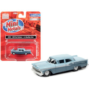 1959 Ford Fairlane Wedgewood Blue and Surf Blue Metallic Two-Tone 187 (HO) Scale Model car by classic Metal Works