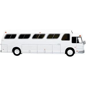 1966 gM PD4107 Buffalo coach Bus Blank White Vintage Bus & Motorcoach collection 187 Diecast Model by Iconic Replicas