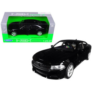 2016 Dodge charger RT Black NEX Models 124-127 Diecast Model car by Welly