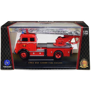 1962 DAF A1600 Fire Engine Red 143 Diecast Model by Road Signature