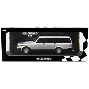 1986 Volvo 240 gL Break Silver Metallic Limited Edition to 414 pieces Worldwide 118 Diecast Model car by Minichamps