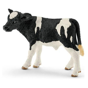 Holstein calf Toy Figure - Black & White