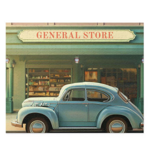 Retro general Store Front Jigsaw Puzzle 500-Piece(D0102H26g7g)