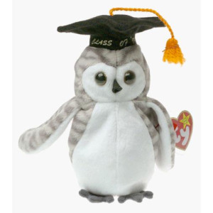 Ty Beanie Babies - Wiser the Owl - 1999 graduation (Retired)