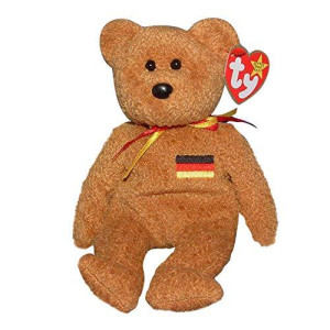TY Beanie Baby - gERMANIA the Bear (german Exclusive)1st Version wEnglish writing on back of tag