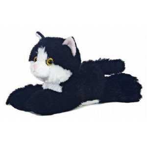 AuroraA Adorable Mini FlopsieA MaynardA Stuffed Animal - Playful Ease - Timeless companions - Black 8 Inches