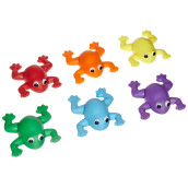 Sportime Indestructible Bean Bag Frogs, Set of 6