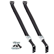 Safety Innovations Heavy Duty TV and Furniture Straps - Baby Proofing Anti Tip Straps for child and Baby Safety - Expert Designed Strap Anchors Furniture to Walls to Prevent Tip-Overs 2Pk (Black)