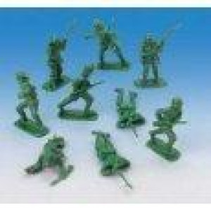 Military Force Toy Soldiers - 2 Bags of 55 Soldiers