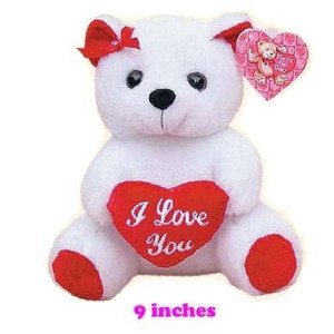9 Bear With Heart (WHITE)