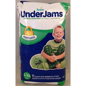 Pampers UnderJams Bedtime Underwear Boys, Size LXL, 11 ct