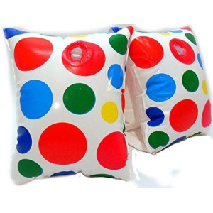 Play Day Aegs 3-6 Inflatable Water Wings White Polka Dots