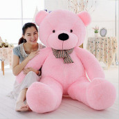 MorisMos giant Pink Teddy Bear 4FT, Huge Teddy Bear Life Size Bears for girlfriend girls on christmas Valentines Day Birthday