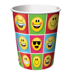 creative converting 322174 Show Your Emojions Paper cups, 9 oz