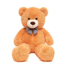 MorisMos giant Teddy Bear Stuffed Animals Big Teddy Bear Plush, Soft giant Bear gifts for girls girlfriend on Valentine christmas Birthday, 47 Inches, Orange