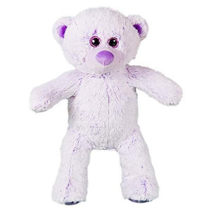 Record Your Own Plush 16 inch Lavender Teddy Bear - Ready to Love in A Few Easy Steps