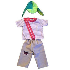 El chavo del Ocho Party costume Size 12 Kid Boy Toddler child Halloween Disfraz 4PcS Brown