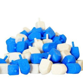 Hanukkah Blue and White Plastic Dreidel (100-Pack)