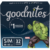 goodnites, Boys Bedwetting Underwear, SmallMedium, 32 count