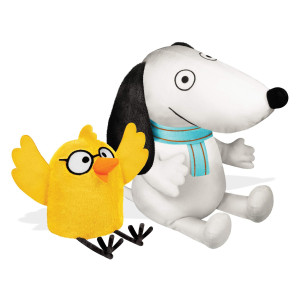 YOTTOY contemporary collection ANumber One Sam and chick Soft Stuffed Plush Toy Pair - 8A & 4A
