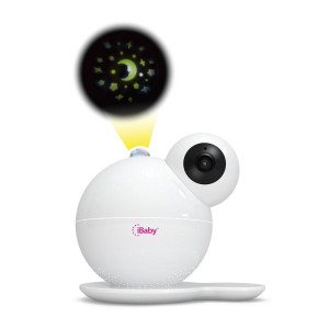iBaby Smart WiFi Baby Monitor, 1080P Full HD camera, Temperature and Humidity Sensors, Motion and cry Alerts, Moonlight Projector, Remote Pan and Tilt with Smartphone App for Android and iOS