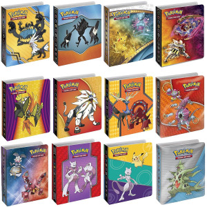 Pokemon Tcg: Bundle of 4 Mini Album Binders for Pokemon cards Each Binder Includes clear Plastic Sleeves for 60 cards