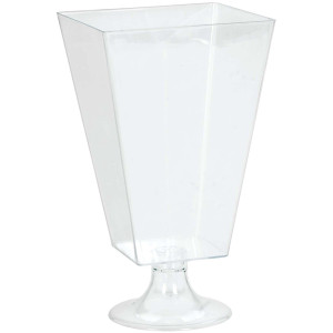 Amscan Party Supplies Square Plastic Pedestal Jar-clear Multi color