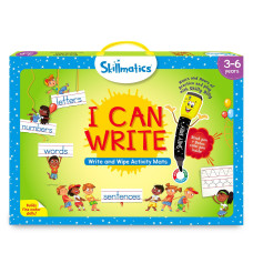 Skillmatics Educational game - I can Write, Reusable Activity Mats with 2 Dry Erase Markers, gifts for Ages 3 to 6