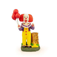 Official Pennywise (1990) Bobble Head Figure Exclusive IT collectible - Blood Splatter Design 8 Tall Resin Figure