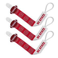 North carolina State Pacifier clip 3 Pack