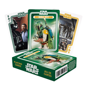 AQUARIUS Star Wars Playing cards - Boba Fett Themed Deck of cards for Your Favorite card games - Officially Licensed Star Wars Merchandise and collectibles - Poker Size with Linen Finish