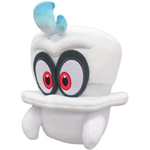 Super Mario Odysssey White cappy Kids gift Mario Bowser Koopa Plush