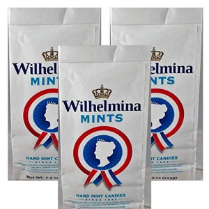 Fortuin Wilhelmina Peppermints candy - (3-Packs) - Dutch Holland Hard White Mints candies, 79 oz Per Bag