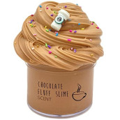 chocolate Slime Scented Stretchy Butter Latte Slime Toy, Super Soft and Non-Sticky (200ml)