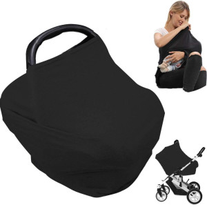Nursing cover for Baby Breastfeeding, Newborn Essentials Breathable car Seat covers up for Babies Boy girl Infant Added Privacy for carseat canopy New Mom Must Haves Stuff Shower gifts Registry Search